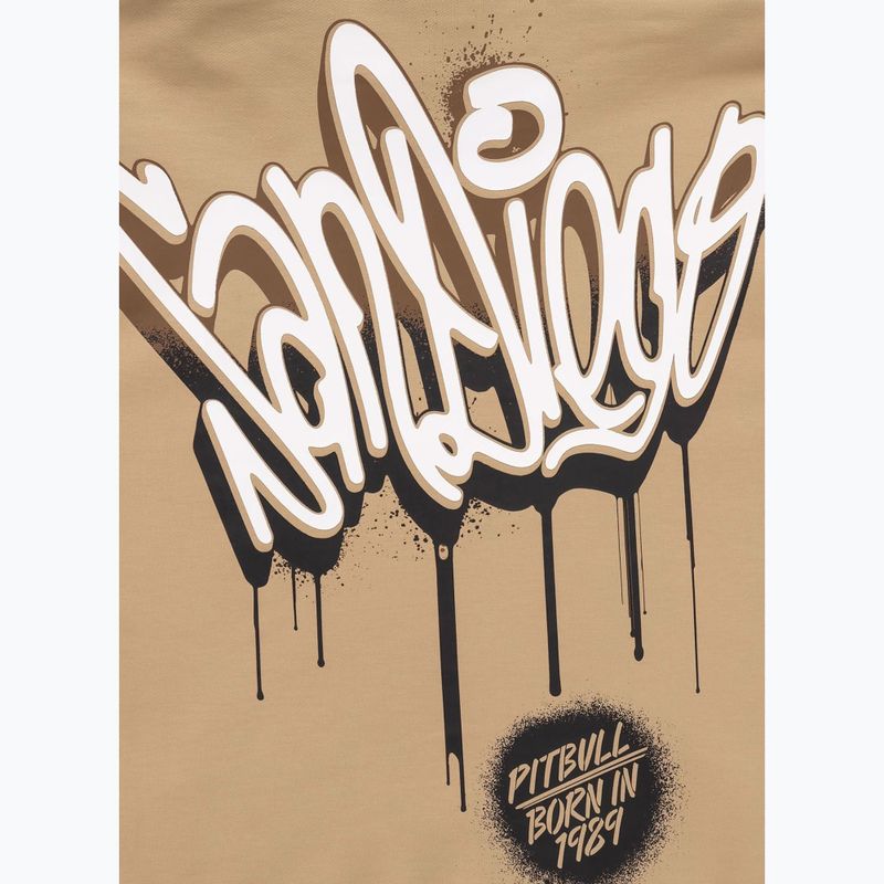 Men's Pitbull Graffitti Crewneck Sweatshirt pale sand 8