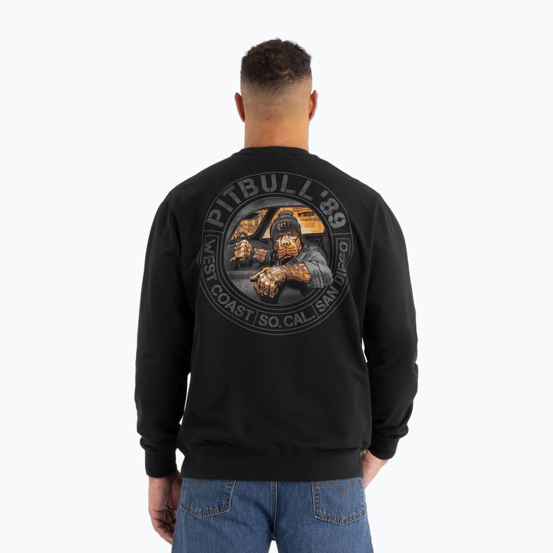 Men's sweatshirt Pitbull Driving Crewneck Sweatshirt black 3