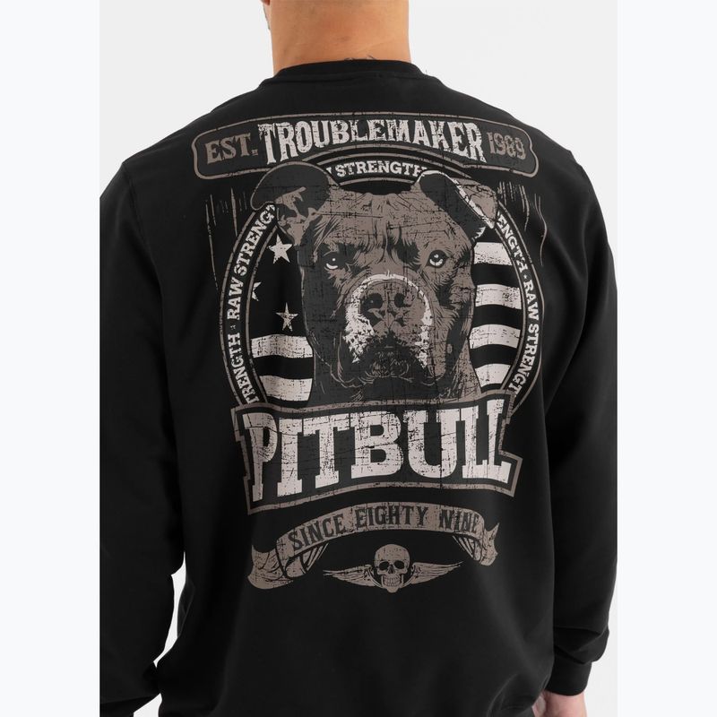Men's Pitbull Troublemaker Crewneck Sweatshirt black 3
