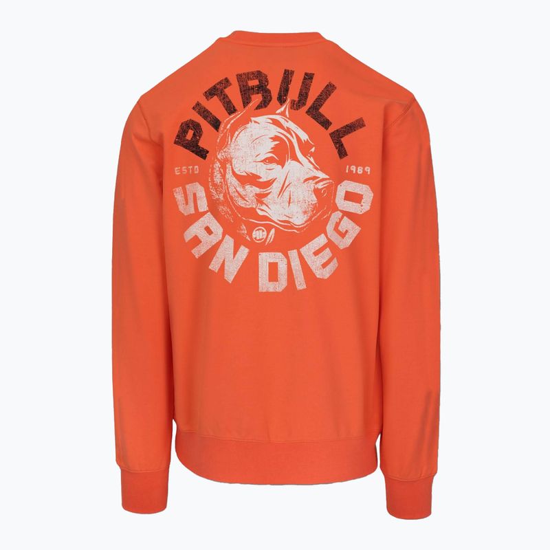 Men's Pitbull Dog Sd Crewneck Sweatshirt bright salmon 2