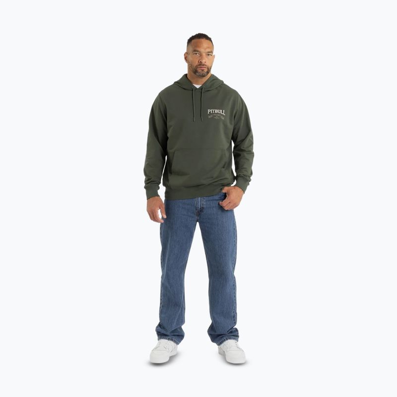 Men's Pitbull Troublemaker Hooded Sweatshirt old green 2