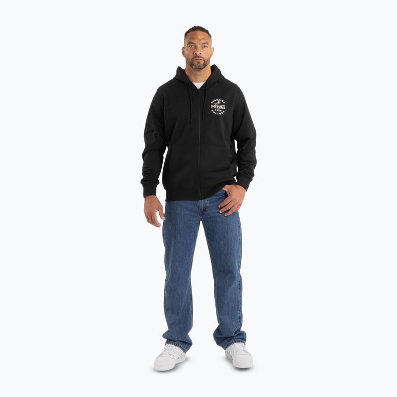 Men's sweatshirt Pitbull Physical Culture Hooded Zip Sweatshirt black 2
