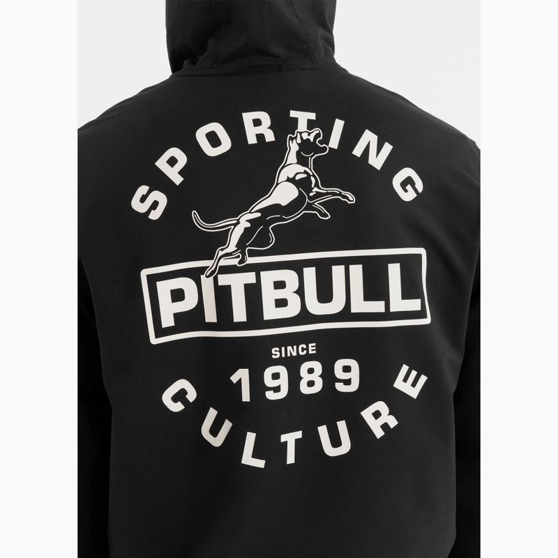 Men's sweatshirt Pitbull Physical Culture Hooded Zip Sweatshirt black 3