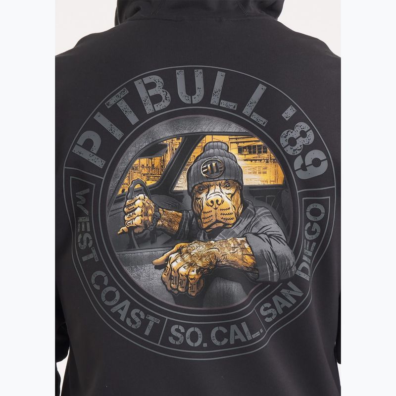 Men's sweatshirt Pitbull Driving Hooded Zip Sweatshirt black 4