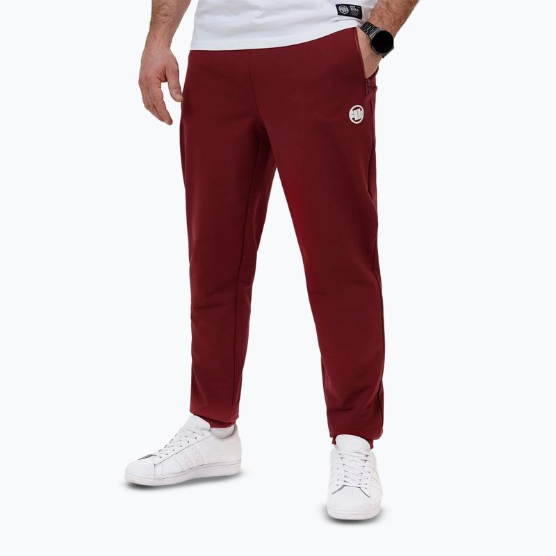 Men's trousers Pitbull Nugget Jogging burgundy