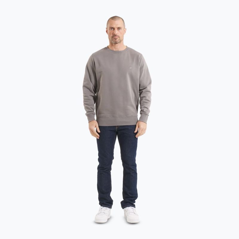 Men's sweatshirt Pitbull Lancaster 2 Crewneck Sweatshirt washed grey 2
