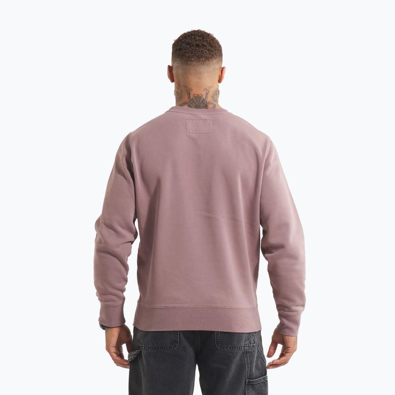 Men's sweatshirt Pitbull Lancaster 2 Crewneck Sweatshirt washed burgundy 3