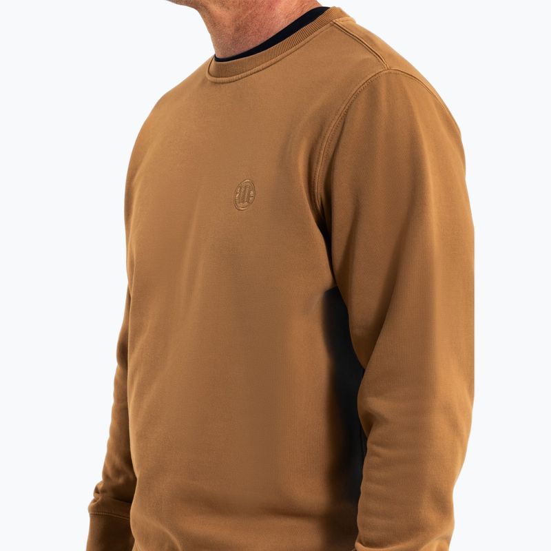 Men's sweatshirt Pitbull Lancaster 2 Crewneck Sweatshirt honey yellow 4