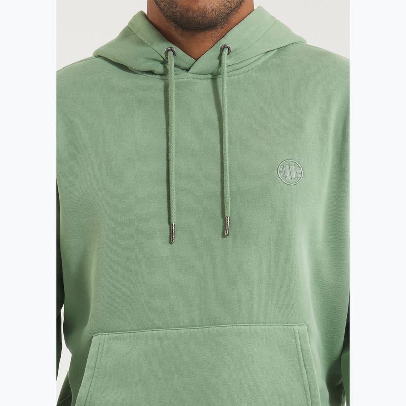 Men's sweatshirt Pitbull Lancaster 2 Hooded Sweatshirt washed green 3
