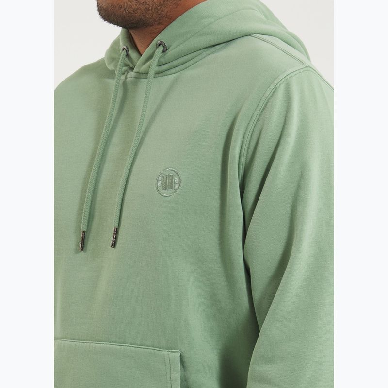 Men's sweatshirt Pitbull Lancaster 2 Hooded Sweatshirt washed green 4