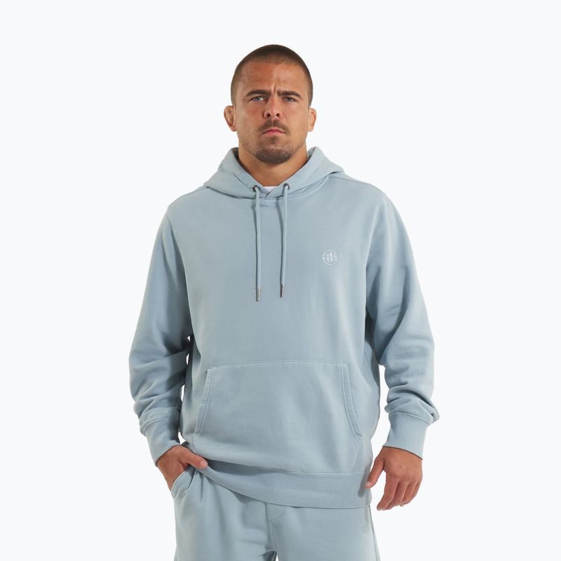 Men's sweatshirt Pitbull Lancaster 2 Hooded Sweatshirt washed blue