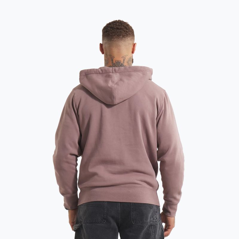 Men's sweatshirt Pitbull Lancaster 2 Hooded Zip Sweatshirt washed burgundy 3
