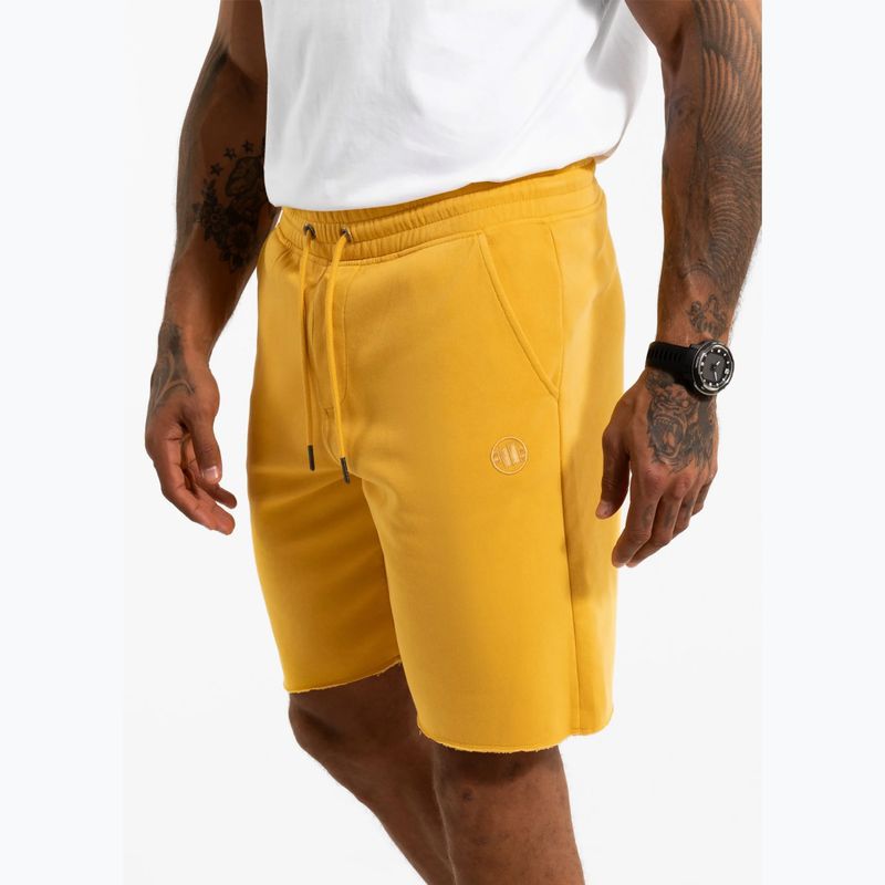 Men's shorts Pitbull Lancaster 2 washed yellow 5