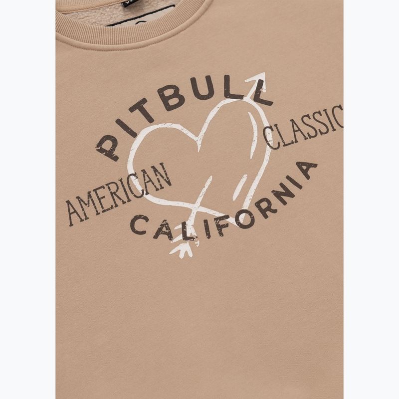 Women's sweatshirt Pitbull Manzanita Heart Crewneck Sweatshirt sand 7