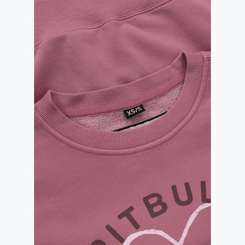 Women's sweatshirt Pitbull Manzanita Heart Crewneck Sweatshirt pink 8