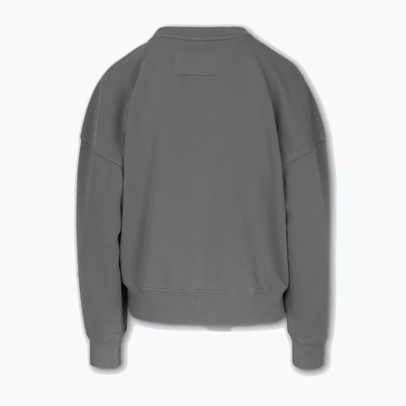 Women's sweatshirt Pitbull Manzanita Heart Crewneck Sweatshirt washed grey 5
