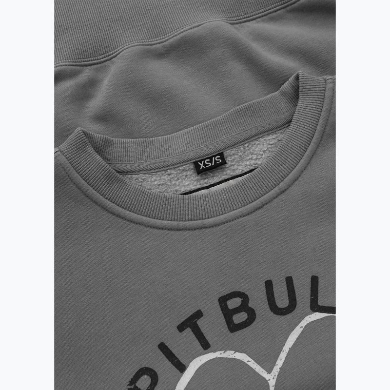 Women's sweatshirt Pitbull Manzanita Heart Crewneck Sweatshirt washed grey 6