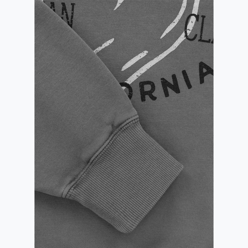 Women's sweatshirt Pitbull Manzanita Heart Crewneck Sweatshirt washed grey 8