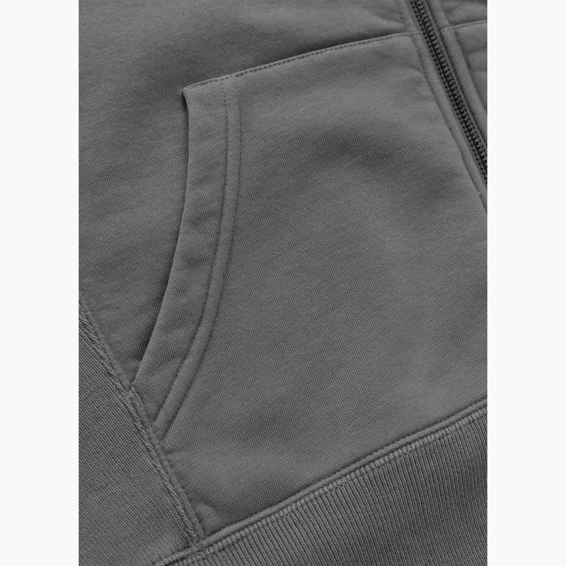 Pitbull women's Manzanita Heart Hooded Zip Sweatshirt washed grey 10