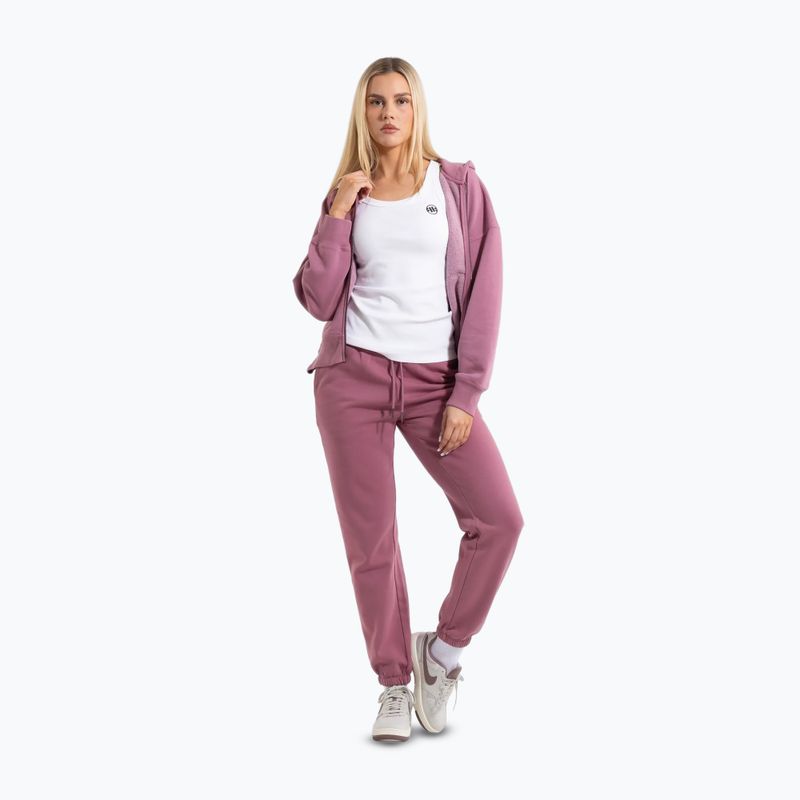 Women's sweatshirt Pitbull Manzanita Heart Hooded Zip Sweatshirt pink 2