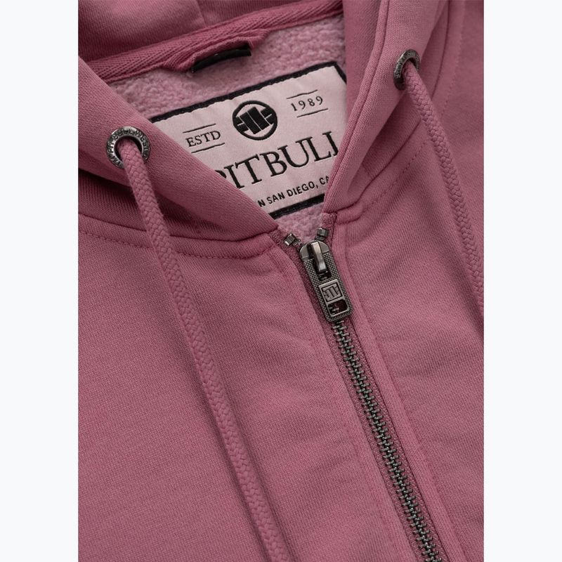 Women's sweatshirt Pitbull Manzanita Heart Hooded Zip Sweatshirt pink 7