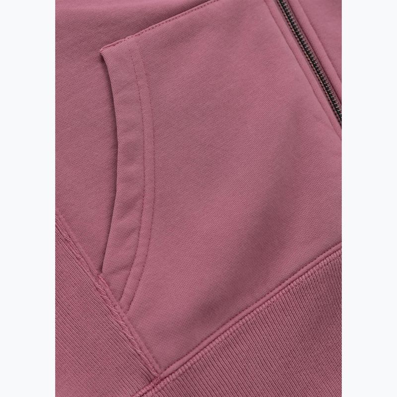 Women's sweatshirt Pitbull Manzanita Heart Hooded Zip Sweatshirt pink 11