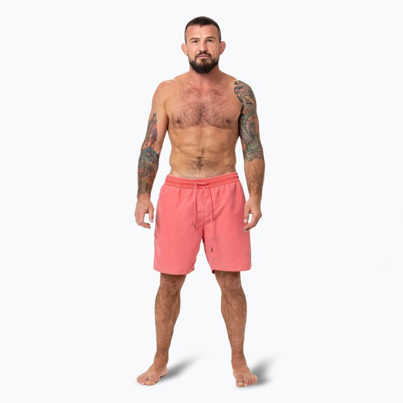 Men's Pitbull Balfour flame red swim shorts 2