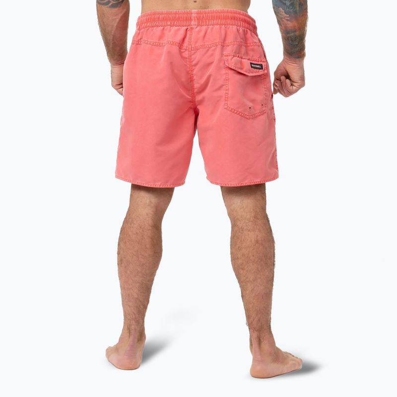 Men's Pitbull Balfour flame red swim shorts 3