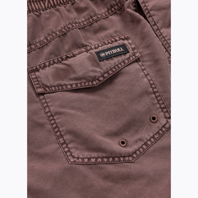 Men's Pitbull Balfour dusty burgundy swim shorts 5