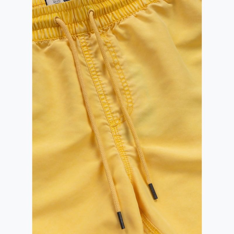Men's Pitbull Balfour washed yellow swim shorts 4