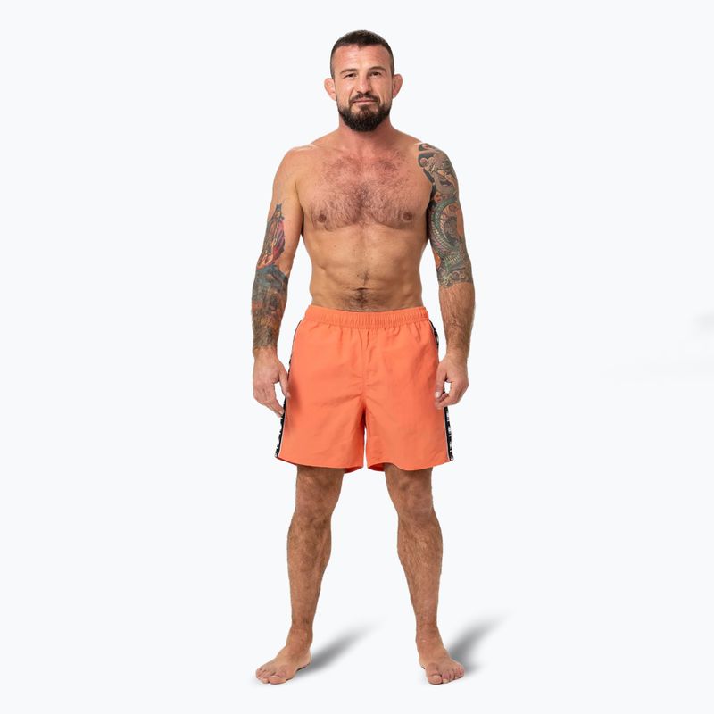 Men's Pitbull Blackmore bright salmon swim shorts 2