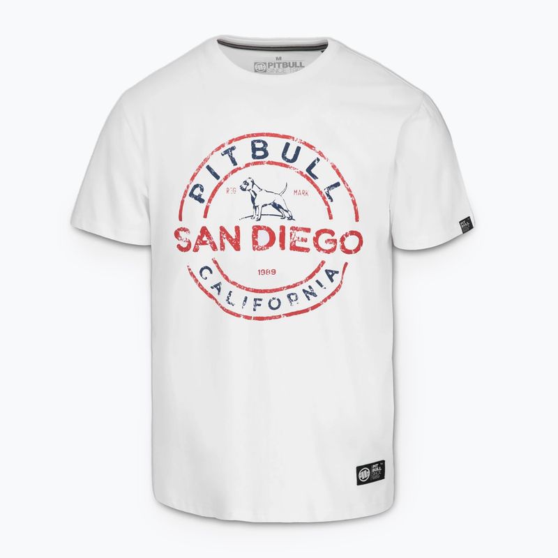 Pitbull San Diego men's t-shirt Ins. white/blue 4