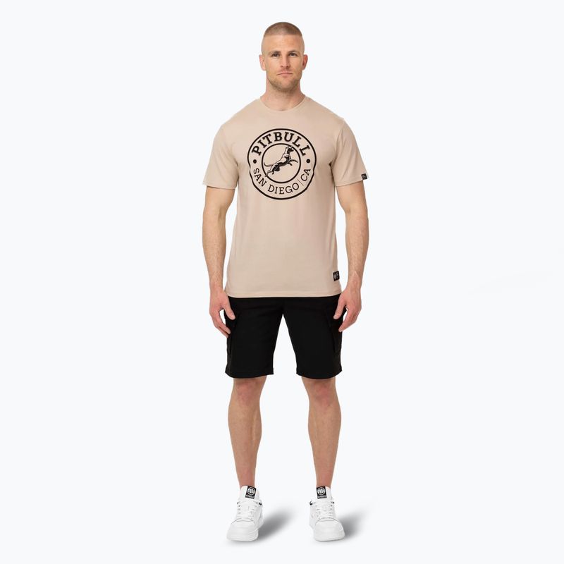 Men's Pitbull San Diego CA ultra light sand t-shirt 2