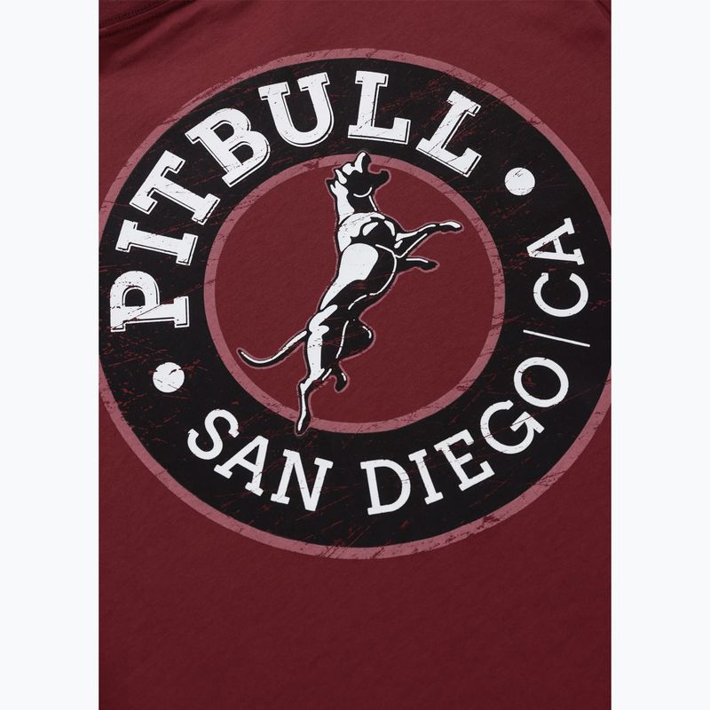 Men's Pitbull San Diego CA black burgundy t-shirt 7