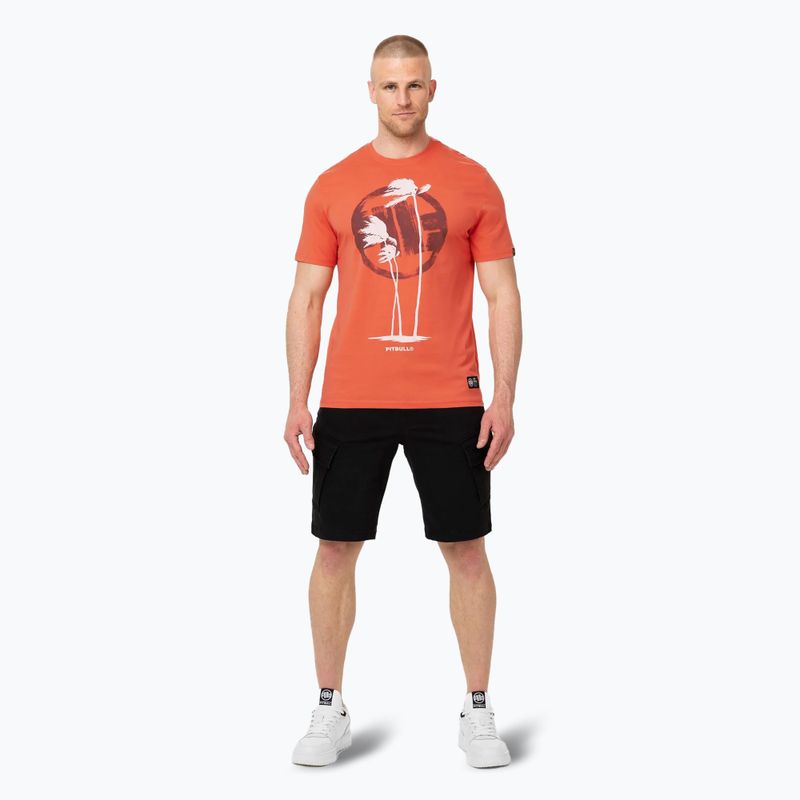 Men's Pitbull Palms bright salmon t-shirt 2