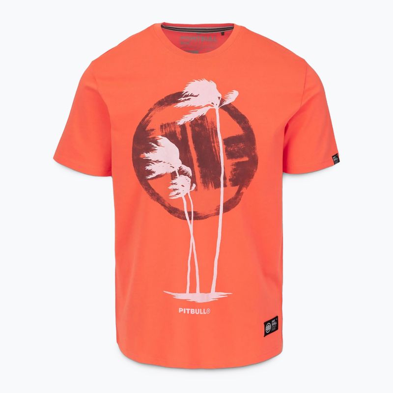 Men's Pitbull Palms bright salmon t-shirt 4