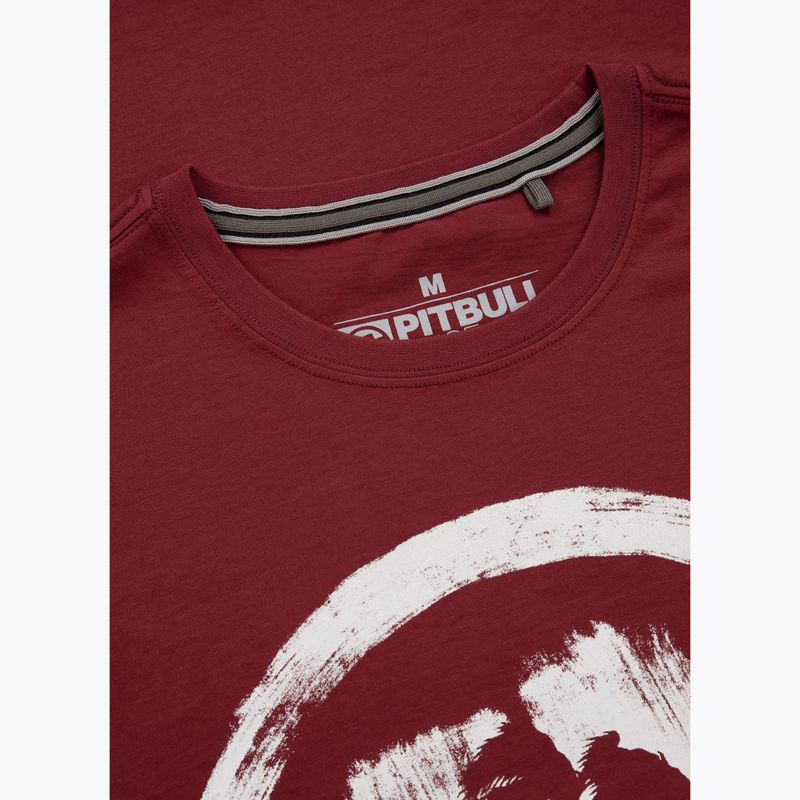Men's Pitbull Logo Palms t-shirt burgundy 6