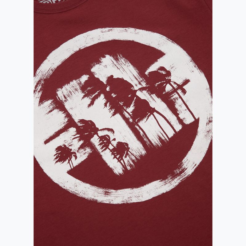 Men's Pitbull Logo Palms t-shirt burgundy 7