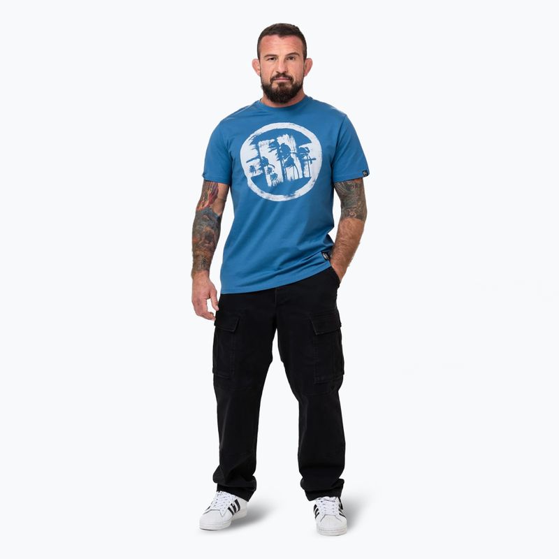 Men's Pitbull Logo Palms shade blue T-shirt 2