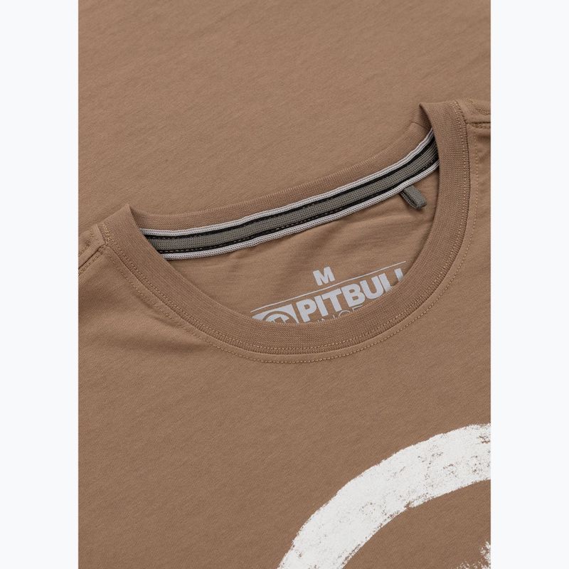 Men's Pitbull Logo Palms brown savana t-shirt 6