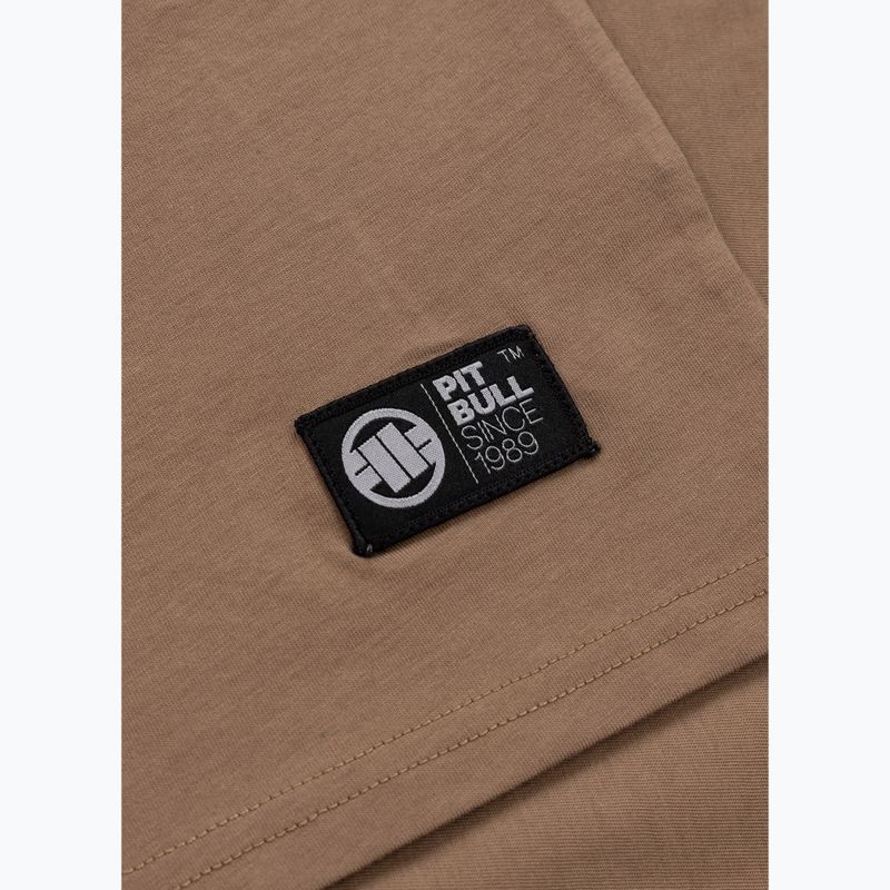 Men's Pitbull Logo Palms brown savana t-shirt 9