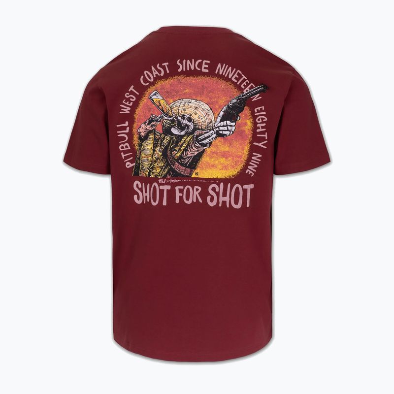 Pitbull Shot For Shot men's t-shirt burgundy 2