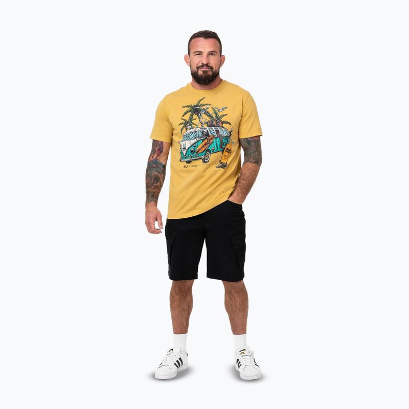 Pitbull Open Beach men's t-shirt washed yellow 2