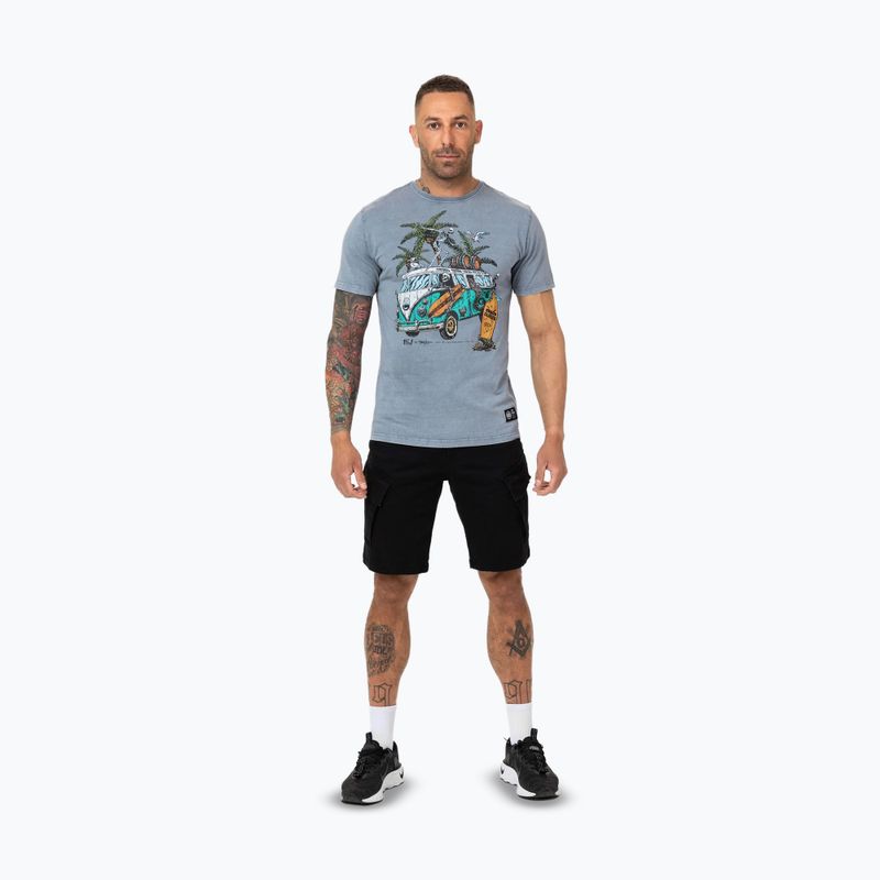 Pitbull Open Beach men's t-shirt washed blue 2