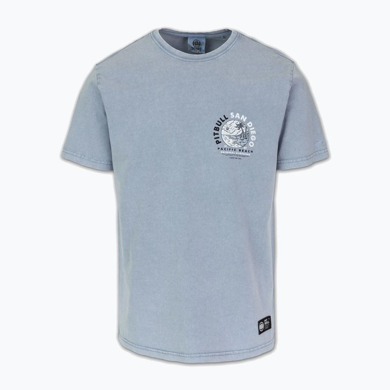 Pitbull Planet Surf men's t-shirt washed blue 5