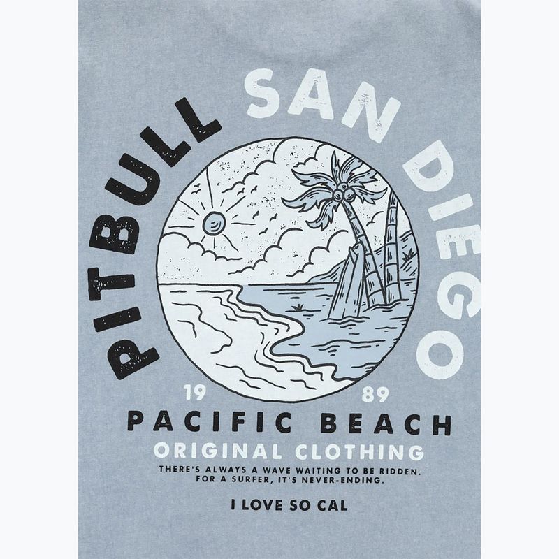 Pitbull Planet Surf men's t-shirt washed blue 9