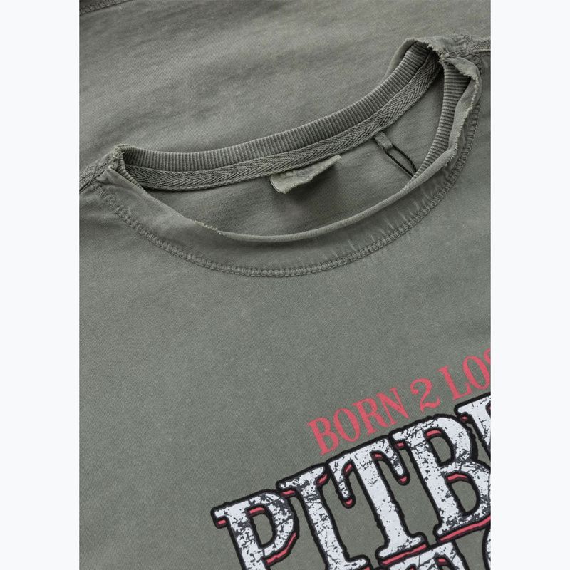 Pitbull Ace Of Spades men's t-shirt muted green 3