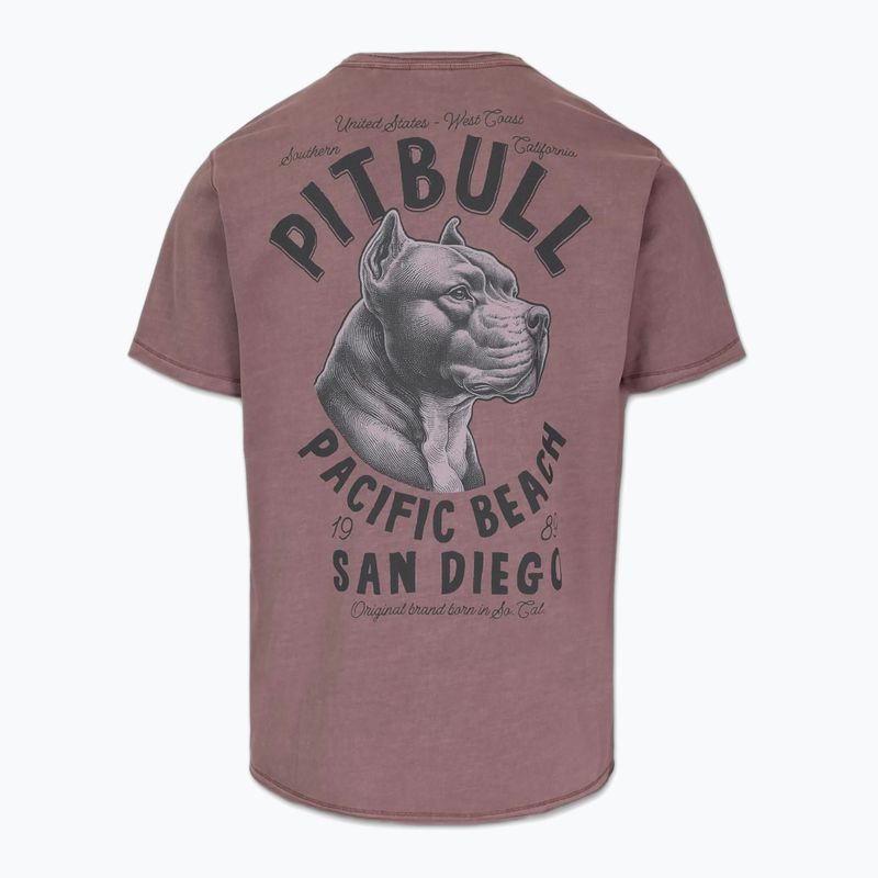 Pitbull men's pacific dusty burgundy t-shirt 2