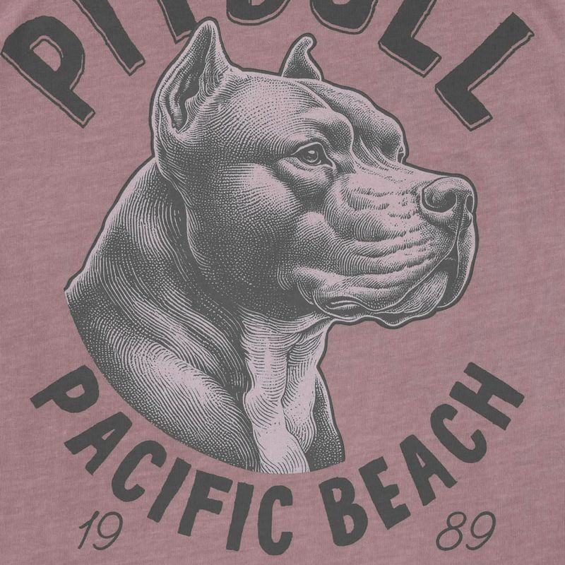 Pitbull men's pacific dusty burgundy t-shirt 5