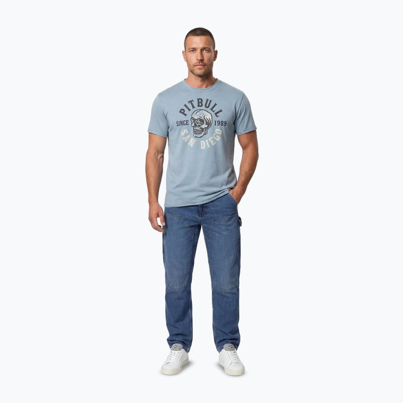 Men's Pitbull Shkull Logo T-shirt blue 2